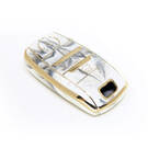 Nueva cubierta de mármol Nano de alta calidad del mercado de accesorios para llave remota Kia 4 botones Color blanco KIA-D12J4B | Cayos de los Emiratos -| thumbnail