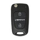 Coque de clé télécommande rabattable Hyundai Verna, 2 boutons, HYN14R