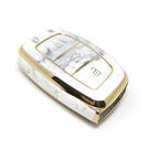 Nueva cubierta de mármol Nano de alta calidad del mercado de accesorios para llave remota Hyundai 3 botones Color blanco HY-A12J3B | Cayos de los Emiratos -| thumbnail