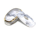New Aftermarket Nano High Quality Marble Cover For Hyundai Remote Key 3 Buttons White Color HY-D12J3 | Emirates Keys -| thumbnail