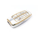 Nueva cubierta de mármol Nano de alta calidad del mercado de accesorios para llave remota Genesis Hyundai, 6 botones, Color blanco, HY-I12J6A | Cayos de los Emiratos -| thumbnail