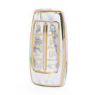 Nano High Quality Marble Cover For Genesis Hyundai Remote Key 8 Buttons White Color HY-I12J8A