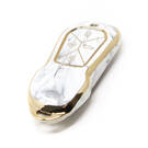 Novo aftermarket nano capa de mármore de alta qualidade para chave remota xpeng 4 botões cor branca XP-C12J | Chaves dos Emirados -| thumbnail