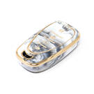 Couverture en marbre Nano de haute qualité pour clé télécommande Chevrolet, 4 boutons, couleur blanche, CRL-B12J4B | Clés des Émirats -| thumbnail