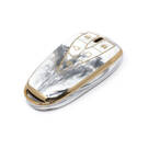 Nueva cubierta de mármol Nano de alta calidad del mercado de accesorios para llave remota Changan 5 botones Color blanco CA-C12J5 | Cayos de los Emiratos -| thumbnail