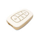 Nueva funda de cuero dorado Nano de alta calidad para mando a distancia TATA, 4 botones, TATA-A13J de Color blanco | Cayos de los Emiratos -| thumbnail