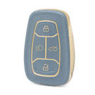 Nano Funda de cuero dorado de alta calidad para mando a distancia TATA, 4 botones, Color gris, TATA-A13J