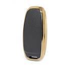 Nano Gold Leather Cover Audi Remote Key 3B Black Audi-D13J | MK3 -| thumbnail