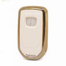 Funda de cuero Nano Gold para llave remota Honda 3B, color blanco HD-A13J3B | MK3 -| thumbnail