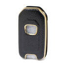 Кожаный чехол нано-золото Honda Flip Key 2B, черный HD-B13J2 | МК3 -| thumbnail
