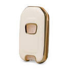 Cover in pelle Nano Gold Honda Flip Key 2B Bianca HD-B13J2 | MK3 -| thumbnail