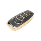 New Aftermarket Nano High Quality Gold Leather Cover For BYD Remote Key 4 Buttons Black Color BYD-A13J | Emirates Keys -| thumbnail