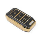 New Aftermarket Nano High Quality Gold Leather Cover For BYD Remote Key 4 Buttons Black Color BYD-C13J | Emirates Keys -| thumbnail