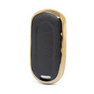 Nano Gold Leather Cover Buick Remote Key 3B Black BK-A13J4 | MK3 -| thumbnail