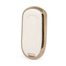 Nano Gold Leather Cover Buick Remote Key 3B White BK-A13J4 | MK3 -| thumbnail