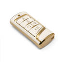 Nueva funda de cuero dorado Nano de alta calidad para mando a distancia Trumpchi, 5 botones, Color blanco, CQ-A13J | Cayos de los Emiratos -| thumbnail