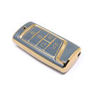 Nueva funda de cuero dorado Nano de alta calidad para mando a distancia Trumpchi, 5 botones, Color gris, CQ-A13J | Cayos de los Emiratos -| thumbnail
