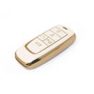 Nueva funda de cuero dorado Nano de alta calidad para mando a distancia Trumpchi, 5 botones, Color blanco, CQ-B13J | Cayos de los Emiratos -| thumbnail
