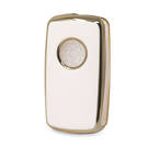 Nano Gold Leather Cover For VW Flip Key 3B White VW-A13J | MK3 -| thumbnail
