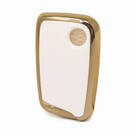 Funda de cuero Nano Gold para llave remota VW 3B Blanco VW-D13J | MK3 -| thumbnail