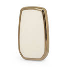Nano Gold Leather Cover For Toyota Key 2B White TYT-A13J2 | MK3 -| thumbnail