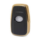 Nano Gold Leather Cover For Toyota Key 2B Black TYT-B13J2 | MK3 -| thumbnail