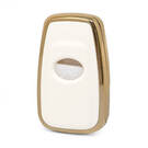 Nano Gold Leather Cover For Toyota Key 2B White TYT-B13J2 | MK3 -| thumbnail