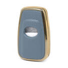 Nano Gold Leather Cover For Toyota Key 2B Gray TYT-B13J2 | MK3 -| thumbnail