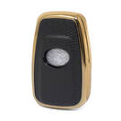 Nano Gold Leather Cover For Toyota Key 3B Black TYT-B13J3 | MK3 -| thumbnail
