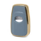 Кожаный чехол Nano Gold для Toyota Key 3B Grey TYT-B13J3 | МК3 -| thumbnail