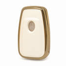 Capa de couro nano ouro para Toyota Key 3B branco TYT-B13J3B | MK3 -| thumbnail