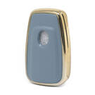 Nano Gold Leather Cover For Toyota Key 3B Gray TYT-B13J3B | MK3 -| thumbnail