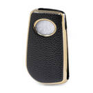 Nano Gold Leather Cover Toyota Flip Key 3B Black TYT-C13J | MK3 -| thumbnail