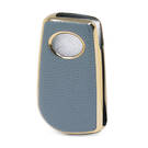 Cover in pelle Nano Gold Toyota Flip Key 3B Grigia TYT-C13J | MK3 -| thumbnail