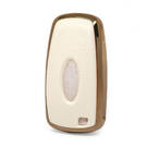 Nano Gold Leather Cover Ford Remote Key 4B White Ford-B13J4 | MK3 -| thumbnail