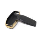 New Aftermarket Nano High Quality Gold Leather Cover For Ford Remote Key 3 Buttons Black Color Ford-C13J3 | Emirates Keys -| thumbnail