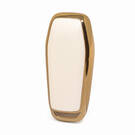 New Aftermarket Nano High Quality Gold Leather Cover For Ford Remote Key 3 Buttons White Color Ford-C13J3 | Emirates Keys -| thumbnail