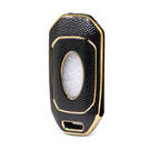 Cover in pelle Nano Gold Ford Flip Key 3B Nera Ford-I13J | MK3 -| thumbnail