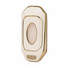 Cover in pelle Nano Gold Ford Flip Key 3B Bianca Ford-I13J | MK3 -| thumbnail