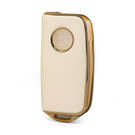 Funda de cuero Nano Gold para Foton Flip Key 2B White FT-A13J | MK3 -| thumbnail