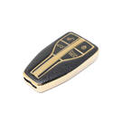 Nueva Funda de cuero dorado Nano de alta calidad para mando a distancia Hongqi, 4 botones, Color negro, HQ-A13J4A | Cayos de los Emiratos -| thumbnail