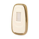 Funda de cuero Nano Gold para Hongqi Key 4B White HQ-B13J | MK3 -| thumbnail