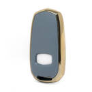 Nano Gold Leather Cover Geely Remote Key 3B Gray GL-A13J | MK3 -| thumbnail