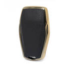 Кожаный чехол Nano Gold с дистанционным ключом Geely 4B, черный GL-B13J4A | МК3 -| thumbnail