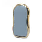 Кожаный чехол Nano Gold с дистанционным ключом Geely 4B, серый GL-C13J | МК3 -| thumbnail
