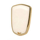 Cover in pelle Nano Gold Cadillac Key 4B Bianca CDLC-A13J4 | MK3 -| thumbnail