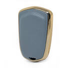 Housse en cuir Nano Gold pour clé Cadillac 4B, gris CDLC-A13J4 | MK3 -| thumbnail