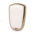 Nano Gold Leather Cover Cadillac Key 5B White CDLC-A13J5 | MK3 -| thumbnail