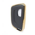 Capa de couro nano dourada Cadillac Key 5B preta CDLC-B13J | MK3 -| thumbnail