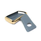 New Aftermarket Nano High Quality Gold Leather Cover For Lexus Remote Key 43 Buttons Gray Color LXS-B13J3 | Emirates Keys -| thumbnail